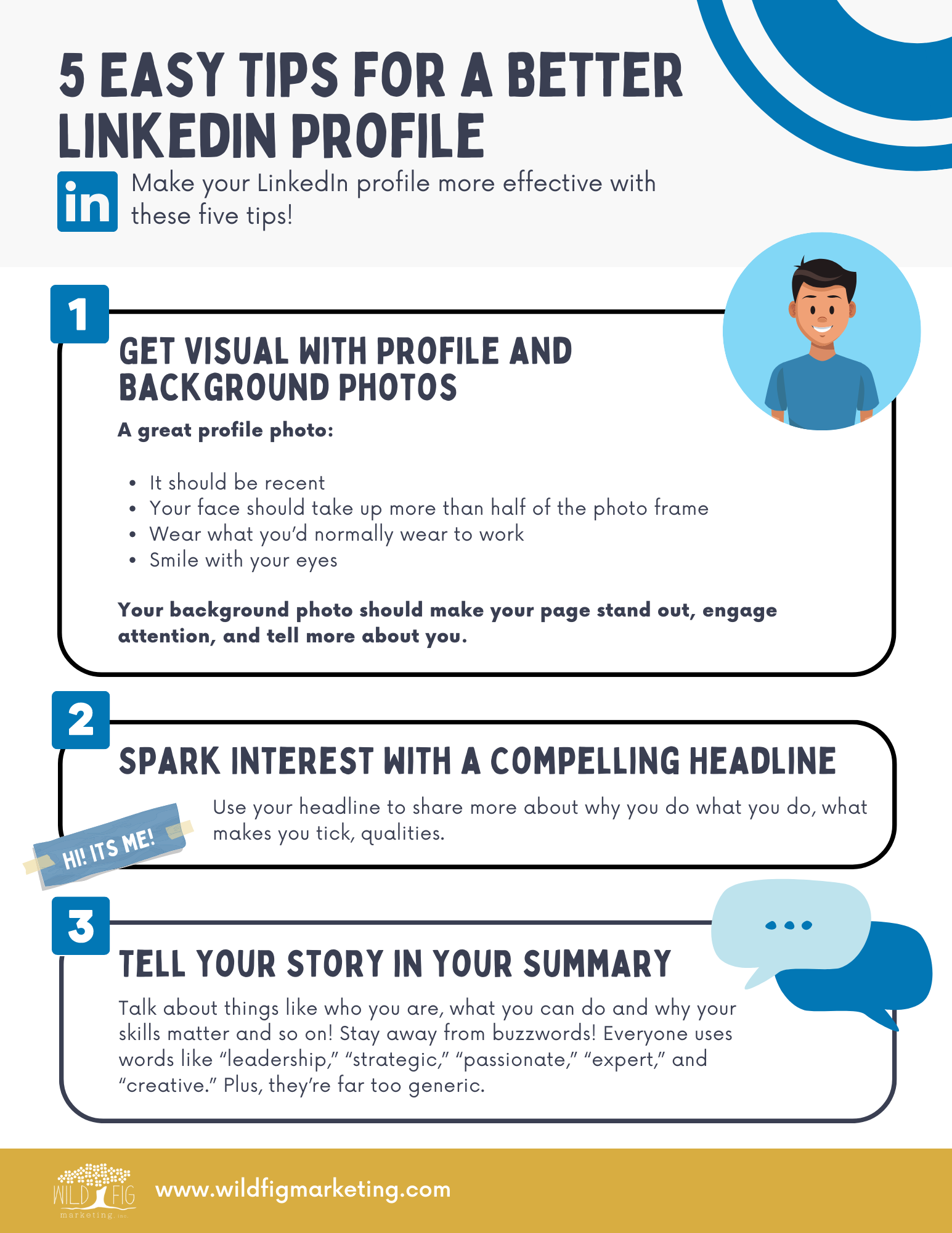 WFM 5 Easy Tips for a Better LinkedIn Profile